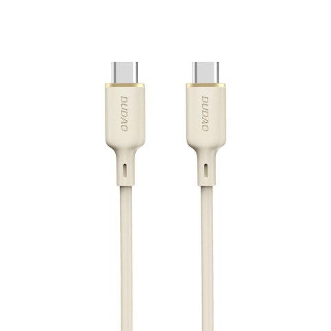 Kabel Dudao L7SCC USB-C - USB-C 100W 1m - beżowy Kabel Dudao L7SCC USB-C - USB-C 100W 1m - beżowy