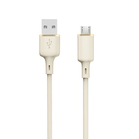 Kabel Dudao L7SM USB-A - micro USB 5A 1m - beżowy Kabel Dudao L7SM USB-A - micro USB 5A 1m - beżowy