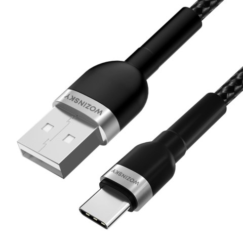 Kabel Wozinsky WNBAC2 USB-A / USB-C 2.4A 2 m - czarny Kabel Wozinsky WNBAC2 USB-A / USB-C 2.4A 2 m - czarny