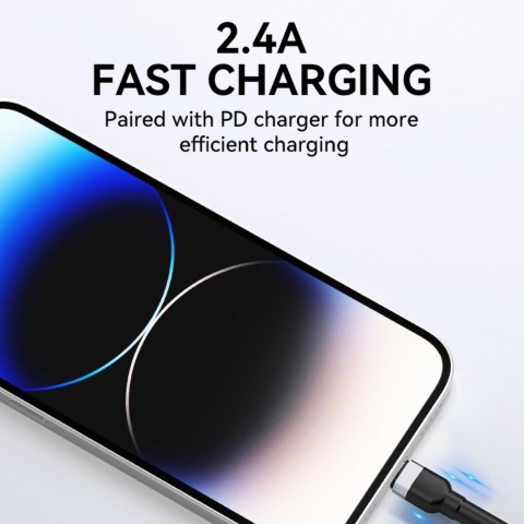 Kabel Wozinsky WNBAL2 USB-A / Lightning 2.4A 2 m - czarny Kabel Wozinsky WNBAL2 USB-A / Lightning 2.4A 2 m - czarny
