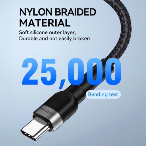 Kabel Wozinsky WNBCL1 Lightning / USB-C PD 30W 1 m - czarny Kabel Wozinsky WNBCL1 Lightning / USB-C PD 30W 1 m - czarny