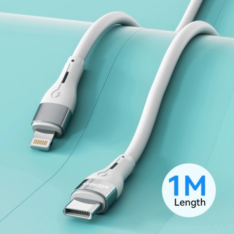 Kabel Wozinsky WSTCL1 Lightning / USB-C PD 27W 1 m - biały Kabel Wozinsky WSTCL1 Lightning / USB-C PD 27W 1 m - biały