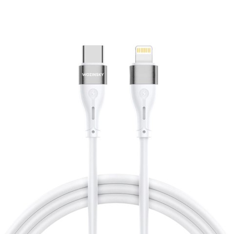 Kabel Wozinsky WSTCL2 Lightning / USB-C PD 27W 2 m - biały Kabel Wozinsky WSTCL2 Lightning / USB-C PD 27W 2 m - biały