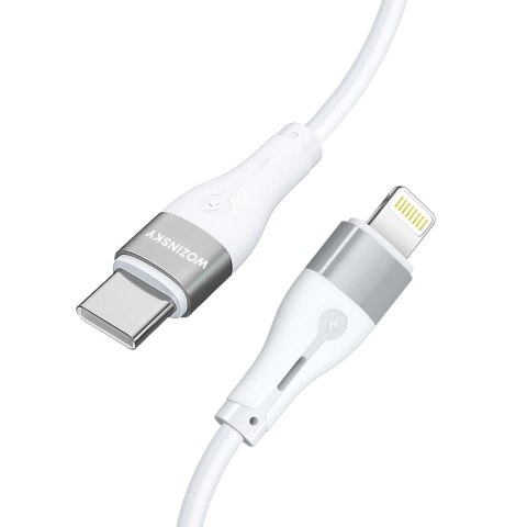 Kabel Wozinsky WSTCL2 Lightning / USB-C PD 27W 2 m - biały Kabel Wozinsky WSTCL2 Lightning / USB-C PD 27W 2 m - biały