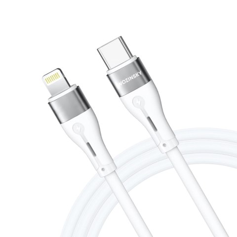 Kabel Wozinsky WSTCL2 Lightning / USB-C PD 27W 2 m - biały Kabel Wozinsky WSTCL2 Lightning / USB-C PD 27W 2 m - biały