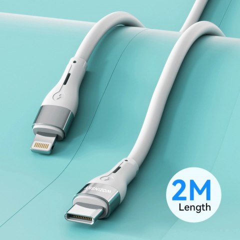 Kabel Wozinsky WSTCL2 Lightning / USB-C PD 27W 2 m - biały Kabel Wozinsky WSTCL2 Lightning / USB-C PD 27W 2 m - biały