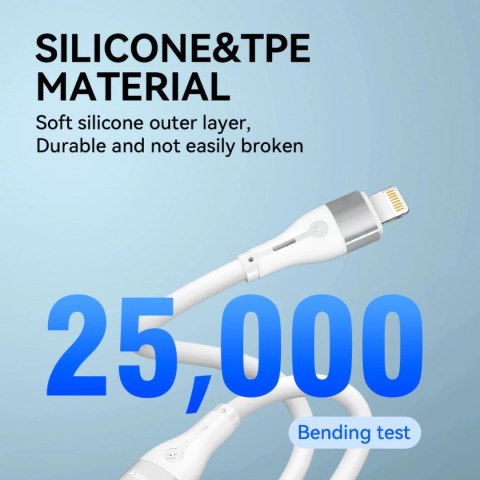 Kabel Wozinsky WSTCL2 Lightning / USB-C PD 27W 2 m - biały Kabel Wozinsky WSTCL2 Lightning / USB-C PD 27W 2 m - biały