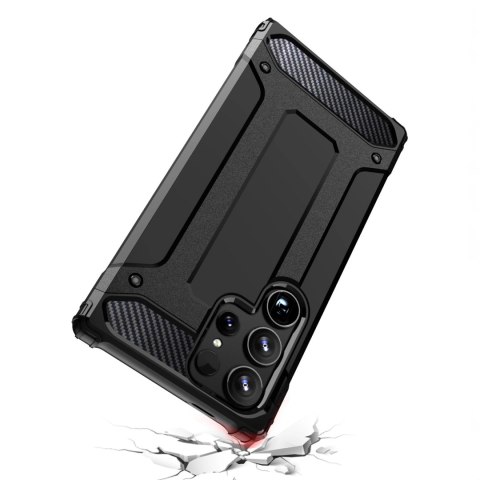 Etui Hybrid Armor do Samsung Galaxy S24 Ultra pancerne - czarne Etui Hybrid Armor do Samsung Galaxy S24 Ultra pancerne - czarne