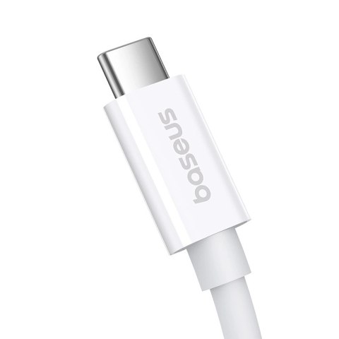 Kabel Baseus CB000066 USB-C - USB-C 240W PD 8K 60Hz 1m - biały Kabel Baseus CB000066 USB-C - USB-C 240W PD 8K 60Hz 1m - biały