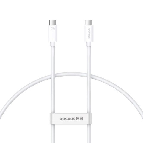 Kabel Baseus CB000066 USB-C - USB-C 240W PD 8K 60Hz 1m - biały Kabel Baseus CB000066 USB-C - USB-C 240W PD 8K 60Hz 1m - biały
