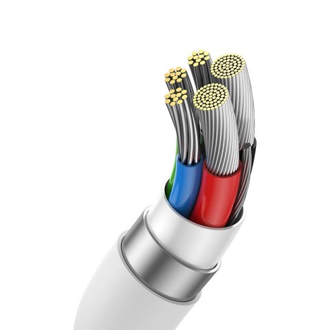 Kabel Baseus CB000066 USB-C - USB-C 240W PD 8K 60Hz 1m - biały Kabel Baseus CB000066 USB-C - USB-C 240W PD 8K 60Hz 1m - biały