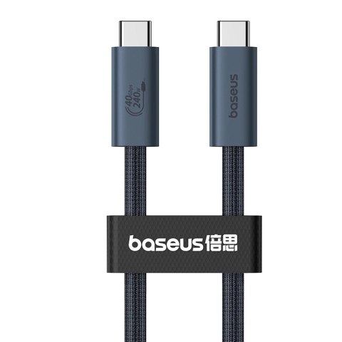 Kabel Baseus CB000068 USB-C - USB-C 240W PD 8K 60Hz 1m - czarny Kabel Baseus CB000068 USB-C - USB-C 240W PD 8K 60Hz 1m - czarny
