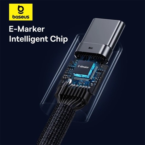 Kabel Baseus CB000068 USB-C - USB-C 240W PD 8K 60Hz 1m - czarny Kabel Baseus CB000068 USB-C - USB-C 240W PD 8K 60Hz 1m - czarny