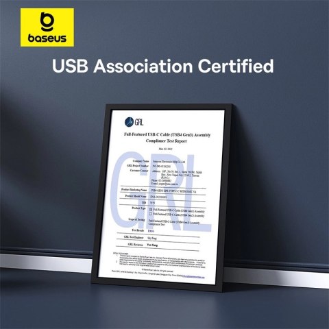 Kabel Baseus CB000068 USB-C - USB-C 240W PD 8K 60Hz 1m - czarny Kabel Baseus CB000068 USB-C - USB-C 240W PD 8K 60Hz 1m - czarny