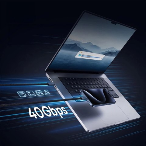 Kabel Baseus CB000068 USB-C - USB-C 240W PD 8K 60Hz 1m - czarny Kabel Baseus CB000068 USB-C - USB-C 240W PD 8K 60Hz 1m - czarny