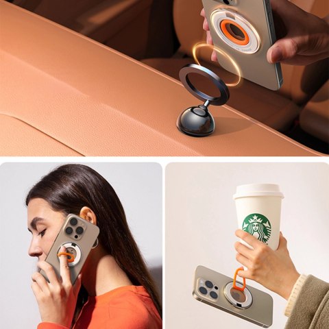 Magnetyczny uchwyt na telefon Joyroom JR-ZS383 MagSafe - pomarańczowy Magnetyczny uchwyt na telefon Joyroom JR-ZS383 MagSafe - pomarańczowy