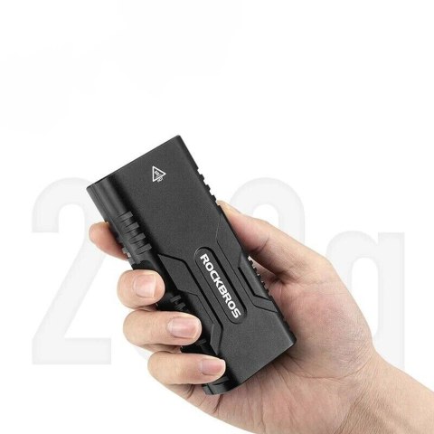 Lampka rowerowa Rockbros 24310002001 850 lm z funkcją powerbanku + kabel USB-C - USB-A - czarna Lampka rowerowa Rockbros 24310002001 850 lm z funkcją powerbanku + kabel USB-C - USB-A - czarna