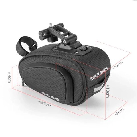 Torba rowerowa Rockbros C40 pod siodełko - czarna Torba rowerowa Rockbros C40 pod siodełko - czarna