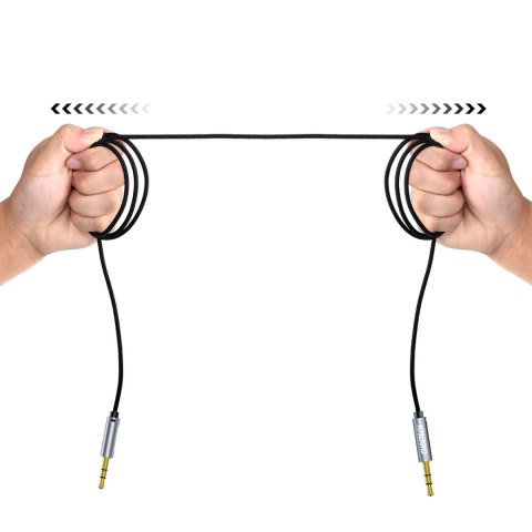 Kabel Choetech AUX002 mini jack 3.5mm (męski) / mini jack 3.5mm (męski) 1.2m - czarny