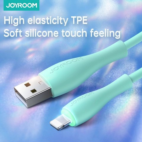Kabel Joyroom Bowling Data Cable S-2030M8 USB-A / Lightning 3A 2m - zielony Kabel Joyroom Bowling Data Cable S-2030M8 USB-A / Lightning 3A 2m - zielony
