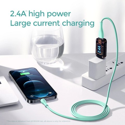 Kabel Joyroom Bowling Data Cable S-2030M8 USB-A / Lightning 3A 2m - zielony Kabel Joyroom Bowling Data Cable S-2030M8 USB-A / Lightning 3A 2m - zielony