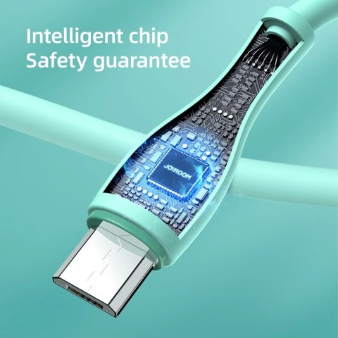 Kabel Joyroom Bowling Data Cable S-2030M8 USB-A / micro USB 3A 2m - zielony Kabel Joyroom Bowling Data Cable S-2030M8 USB-A / micro USB 3A 2m - zielony