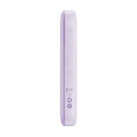 Powerbank Baseus Comet Series z wyświetlaczem 10000mAh 22.5W - fioletowy + kabel USB-A / USB-C