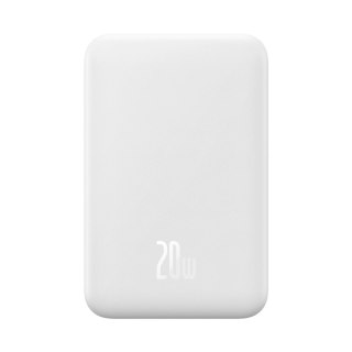 Powerbank Baseus Magnetic Mini 20000 mAh 20W - biały + kabel USB-C / USB-C
