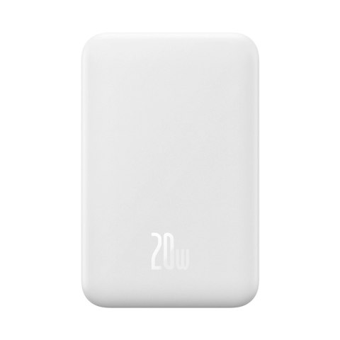 Powerbank Baseus Magnetic Mini 20000 mAh 20W - biały + kabel USB-C / USB-C