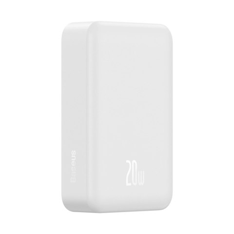 Powerbank Baseus Magnetic Mini 20000 mAh 20W - biały + kabel USB-C / USB-C