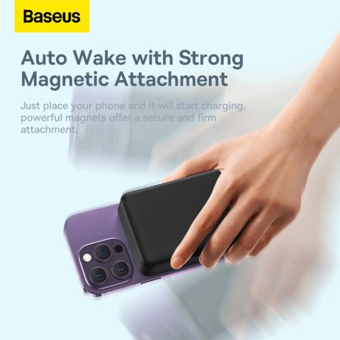 Powerbank Baseus Magnetic Mini 20000 mAh 20W - czarny + kabel USB-C / USB-C