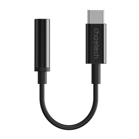 Przejściówka Choetech AUX003 USB-C / DC 3.5mm audio - czarna Przejściówka Choetech AUX003 USB-C / DC 3.5mm audio - czarna