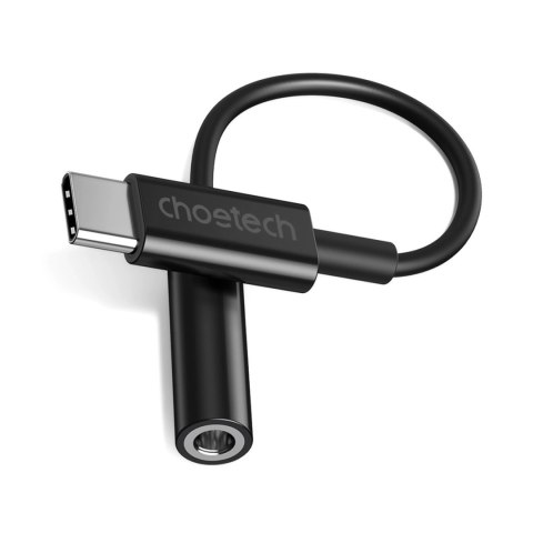 Przejściówka Choetech AUX003 USB-C / DC 3.5mm audio - czarna Przejściówka Choetech AUX003 USB-C / DC 3.5mm audio - czarna