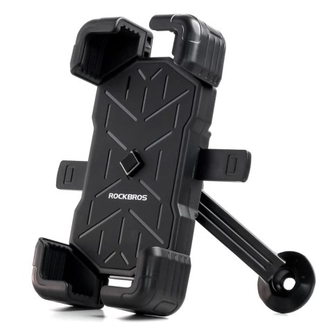Uchwyt na telefon Rockbros 25210030007 do motocyklu - czarny Uchwyt na telefon Rockbros 25210030007 do motocyklu - czarny