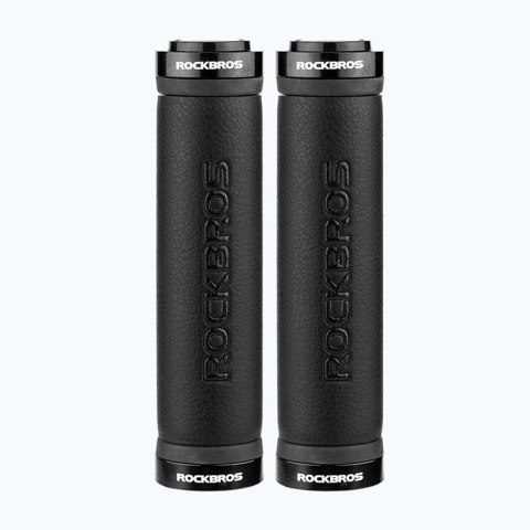 Uchwyty rowerowe Rockbros 40210003001 na kierownicę z mikrofibry - czarne Uchwyty rowerowe Rockbros 40210003001 na kierownicę z mikrofibry - czarne