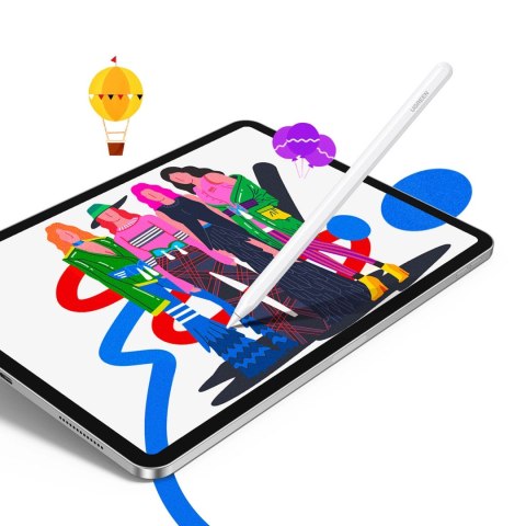 Rysik Ugreen LP653 z ładowaniem bezprzewodowym do tabletów iPad - biały Rysik Ugreen LP653 z ładowaniem bezprzewodowym do tabletów iPad - biały