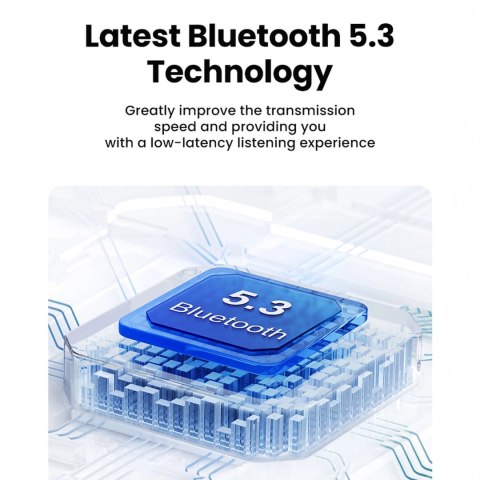 Słuchawki bezprzewodowe Ugreen HiTune T6 z funkcją ANC + kabel USB-A - USB-C - białe Słuchawki bezprzewodowe Ugreen HiTune T6 z funkcją ANC + kabel USB-A - USB-C - białe