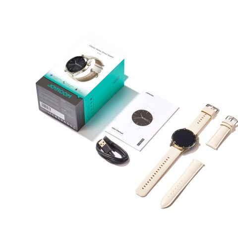 Smartwatch Joyroom Classic Series JR-FC2 z funkcją odbierania połączeń / ochroną IP68 - złoty