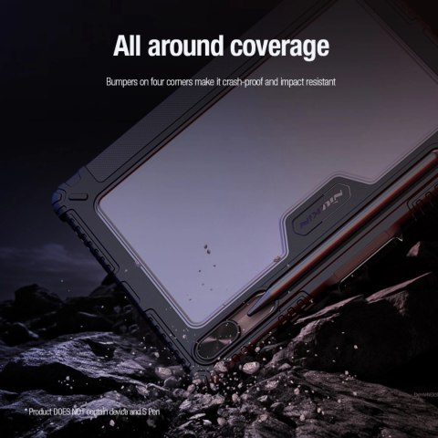 Etui Nillkin Bumper Leather Case Pro na Samsung Galaxy Tab S9 - czarne