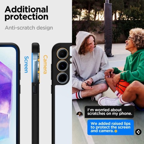 Etui Spigen Ultra Hybrid na Samsung Galaxy A55 5G - czarny mat Etui Spigen Ultra Hybrid na Samsung Galaxy A55 5G - czarny mat