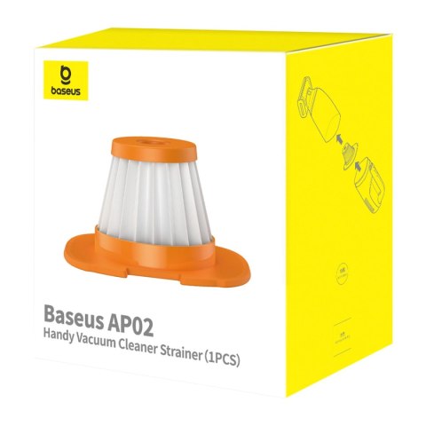 Filtr do odkurzacza Baseus AP02 o mocy 6000 Pa - pomarańczowy Filtr do odkurzacza Baseus AP02 o mocy 6000 Pa - pomarańczowy