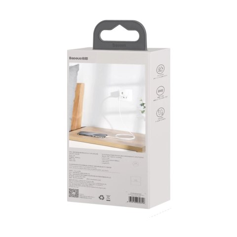 Kabel Baseus Simple Wisdom Lightning / USB-C 20W 1.5 m 2 szt. - biały Kabel Baseus Simple Wisdom Lightning / USB-C 20W 1.5 m 2 szt. - biały