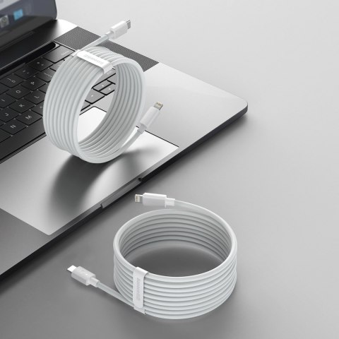 Kabel Baseus Simple Wisdom Lightning / USB-C 20W 1.5 m 2 szt. - biały Kabel Baseus Simple Wisdom Lightning / USB-C 20W 1.5 m 2 szt. - biały