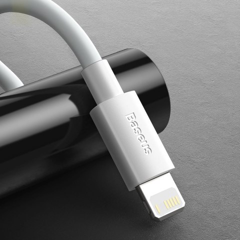 Kabel Baseus Simple Wisdom Lightning / USB-C 20W 1.5 m 2 szt. - biały Kabel Baseus Simple Wisdom Lightning / USB-C 20W 1.5 m 2 szt. - biały