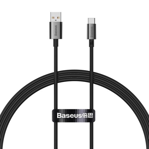 Kabel Baseus Superior Series USB-A / USB-C 100W 1m - czarny Kabel Baseus Superior Series USB-A / USB-C 100W 1m - czarny