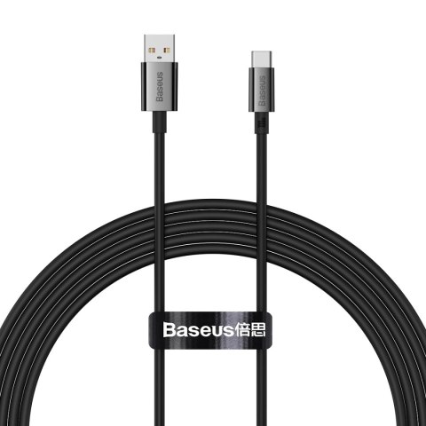Kabel Baseus Superior Series USB-A / USB-C 100W do Huawei / Honor 1.5m - czarny Kabel Baseus Superior Series USB-A / USB-C 100W do Huawei / Honor 1.5m - czarny