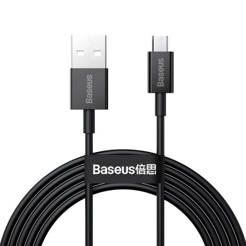 Kabel Baseus Superior USB-A / micro USB 2A 2m - czarny Kabel Baseus Superior USB-A / micro USB 2A 2m - czarny