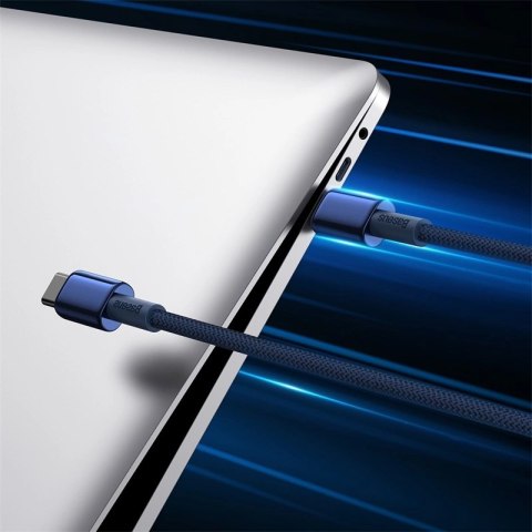 Kabel Baseus Tungsten Gold USB-C / USB-C 100W 1m - granatowy Kabel Baseus Tungsten Gold USB-C / USB-C 100W 1m - granatowy