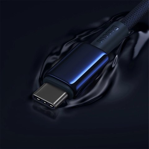 Kabel Baseus Tungsten Gold USB-C / USB-C 100W 1m - granatowy Kabel Baseus Tungsten Gold USB-C / USB-C 100W 1m - granatowy