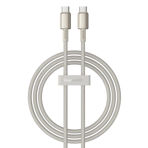 Kabel Baseus Tungsten Gold USB-C / USB-C 100W 1m - złoty Kabel Baseus Tungsten Gold USB-C / USB-C 100W 1m - złoty